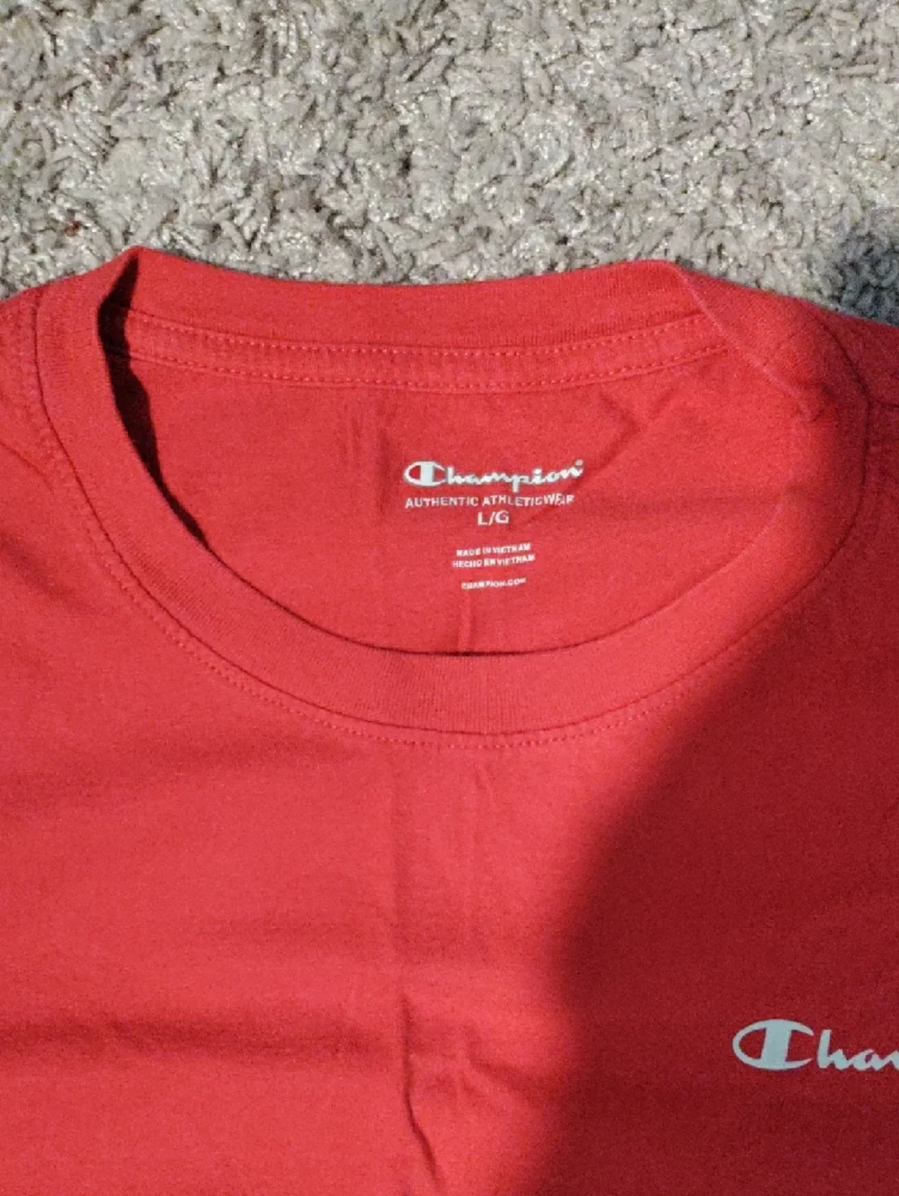 Bundle Of 2 Champion Short Sleeve Tees - Blue & Red - Picture 3 of 3